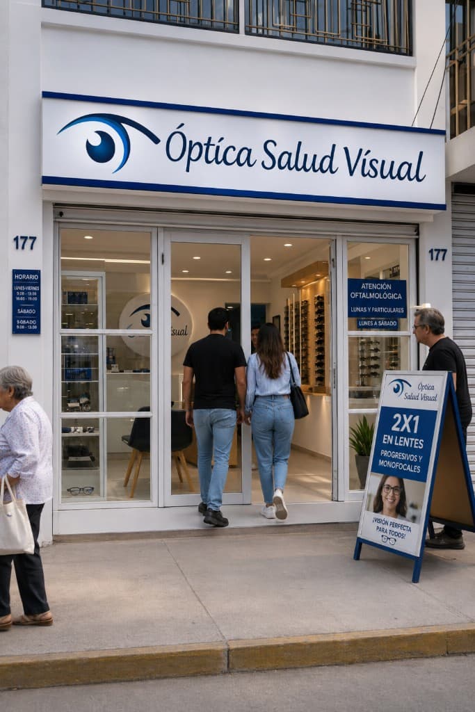 Fachada de Óptica Salud Visual en Coquimbo 177, Ovalle